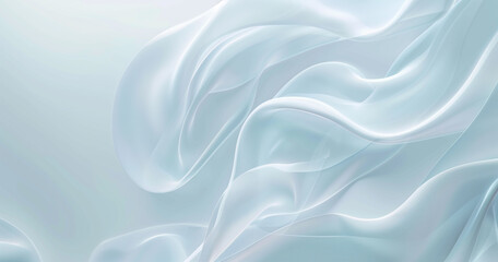 Fototapeta premium Abstract blue background with soft waves and light lines for elegant design 