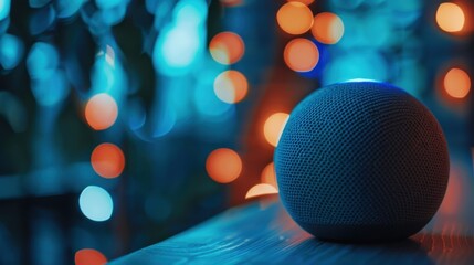 Voice-Controlled Smart Assistant: An intuitive device that uses voice commands to control your lights, thermostat, and other smart home devices for effortless living.
