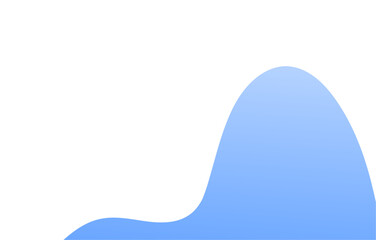 Blue wave background with white