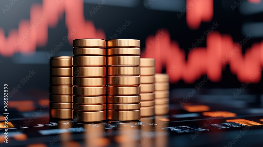 Aufkleber advanced oil price forecasting in futuristic financial environment - with copy space for text