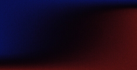 Midnight Blue and Persian Plum Gradient Background with noise grain effect texture. Textured Blue and red gradation wallpaper.