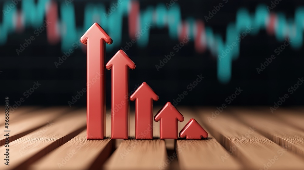Aufkleber futuristic trading platform with augmented reality financial graphs in
