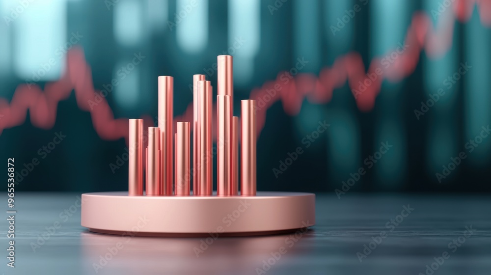Aufkleber future of oil market analysis - holographic data visualization in virtual reality finance platform w