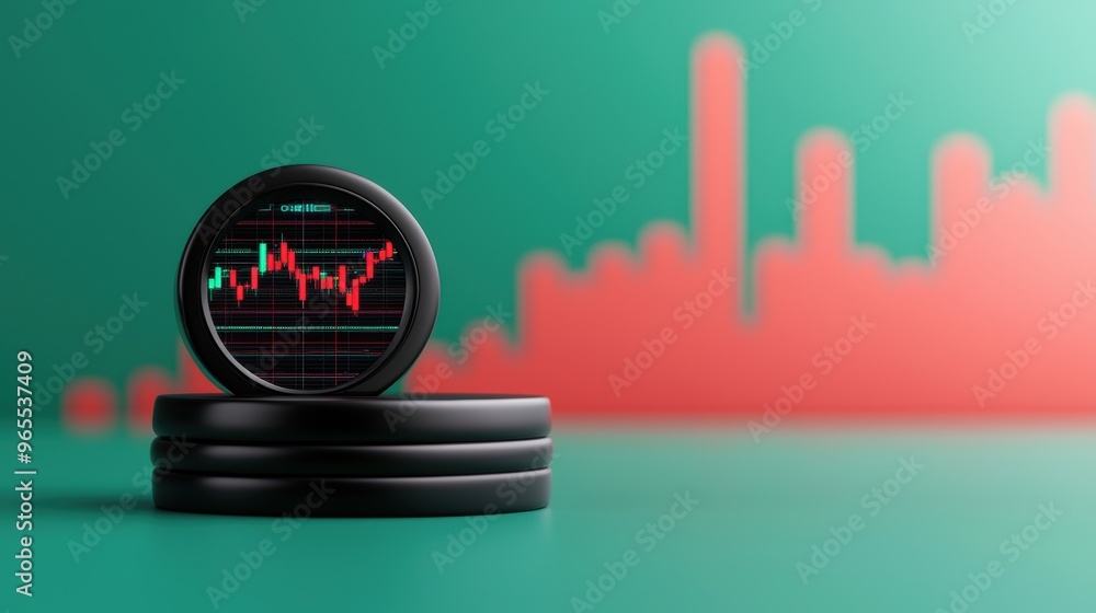 Aufkleber future of oil price forecasting: augmented reality financial graphs on advanced trading platform - h