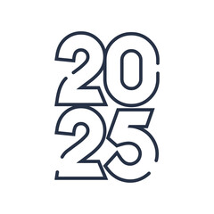 2025 design element logo vector with modern concept idea