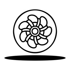 propeller Line Icon