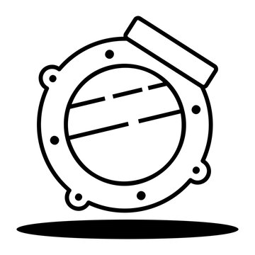 recommend clip art: porthole Line Icon