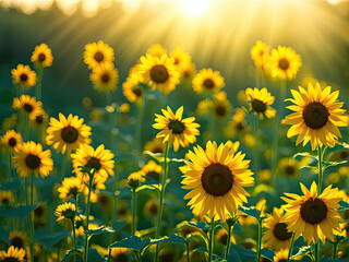 Obraz premium sunflowers in the field