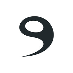 swipe boomerang logo vector illustration template design