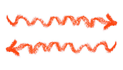 Arrow. Realistic rough black marker. Set of ink lines. The doodle is drawn on a white isolated background with a black marker. Hand painted. Black marker on paper isolated on white background