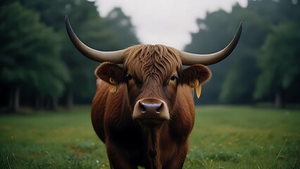 Ox in a field