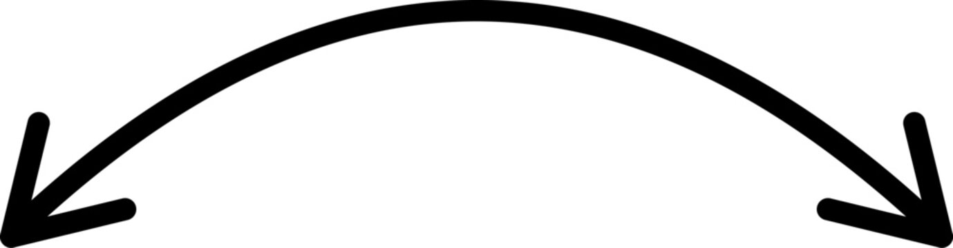 Double arc arrow icon.
