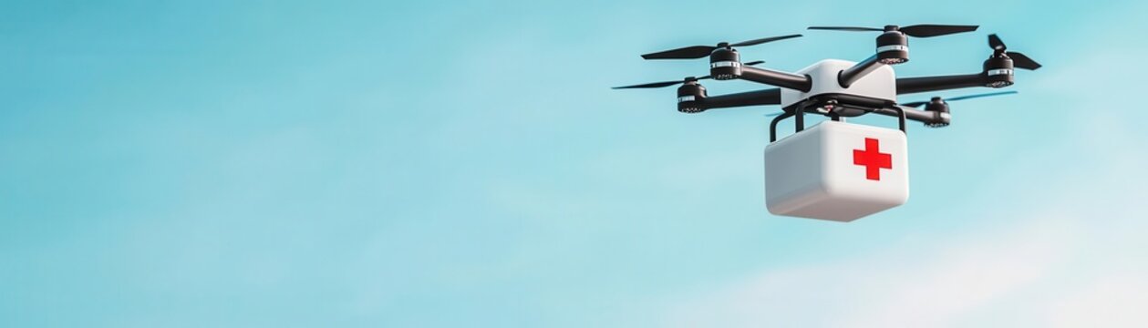 Medical drones delivering life-saving medications to remote areas, medical drones, futuristic healthcare delivery