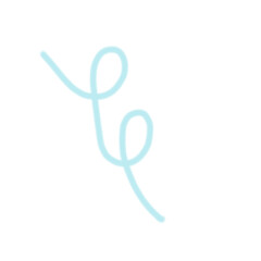 pink and blue rope isolated