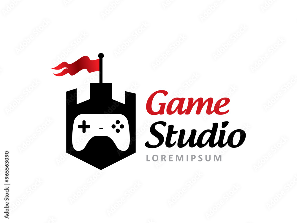 Wall mural Game Studio logo symbol or icon template