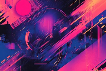 Trendy poster designs: eye-catching graphics with unique patterns, vibrant geometric forms, and deals for black friday and cyber monday