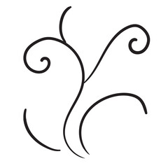 Branches pile icon isolated. Dry twigs pile ready for campfire, black sticks, boughs heap symbols