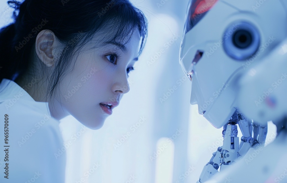 Poster by combining deep, machine learning, and digital twin technologies, robots make relationships with h