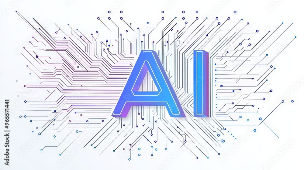 Poster ai, deep learning and neural networks concept. stock logo, icon symbol ai, deep learning and neural 