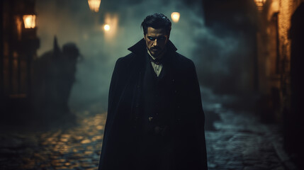 Mysterious Man in a Dark Alley