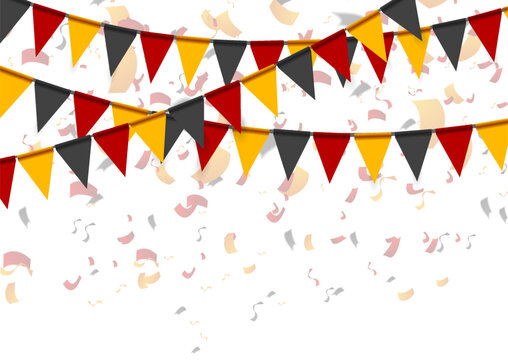 Day of German unity abstract background. Tag der deutschen Einheit. Vector design