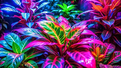 Neon Jungle Plant Foliage