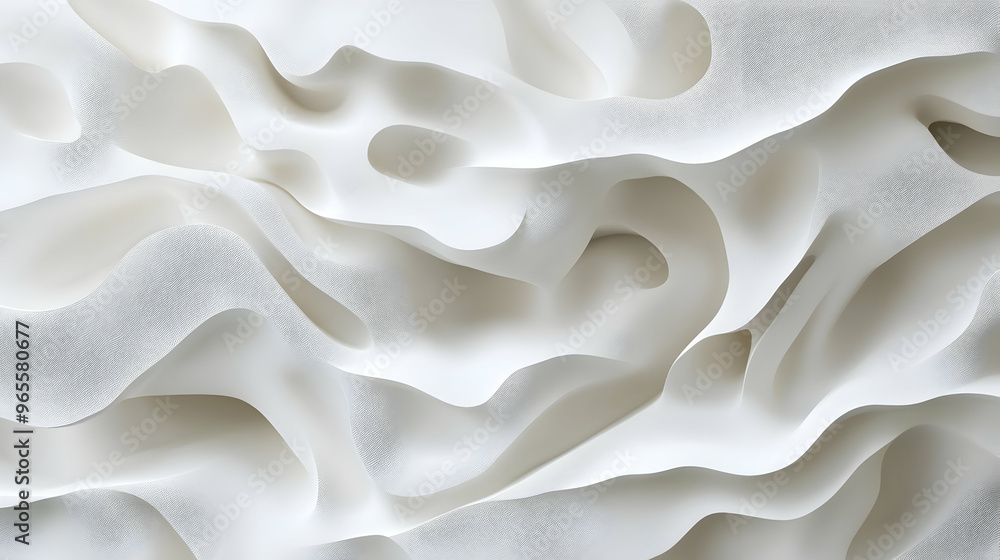 Poster 3d light white background with subtle depth and textures