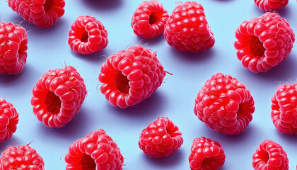 Delicious raspberry close up,  fruits wallpaper design, realistic illustration, forest fruits design. Generated AI