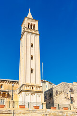 Facade of St Anne's Paris church in  Marsaskala, Malta, Europe
