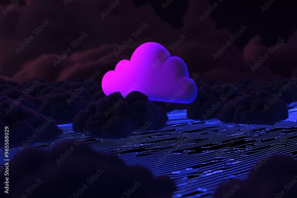Poster the idea of using cloud computing for digital storage and transfer of large amounts of data on the i