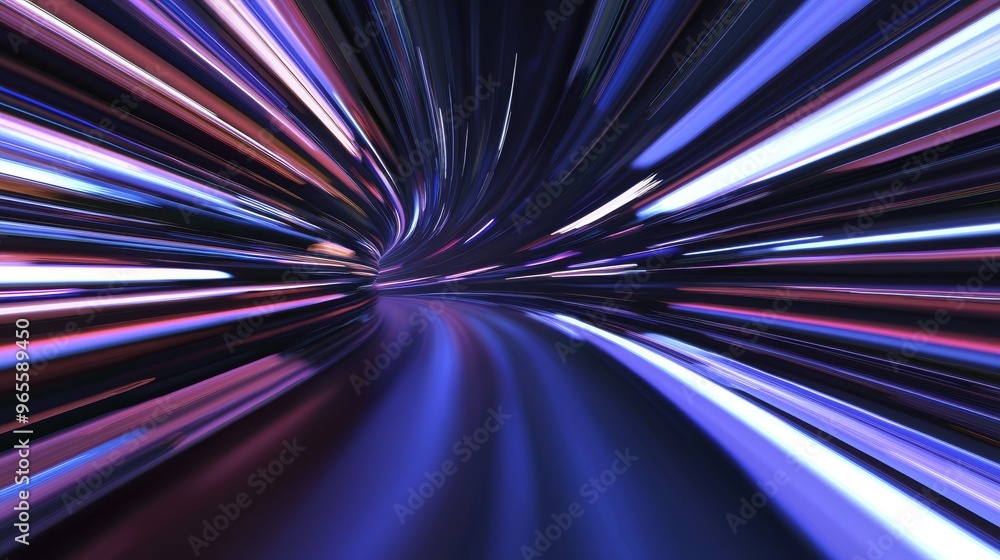 Poster futuristic technology abstract background with lines for network, big data, data center, server, int