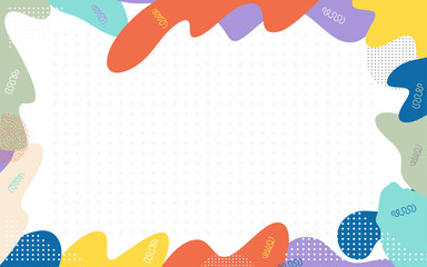 Abstract colorful shapes paint pop art vintage retro style background geometric trendy modern creative colour line dots artistic shape splash vector texture wallpaper