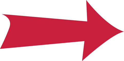basic straight arrows, pointed edge