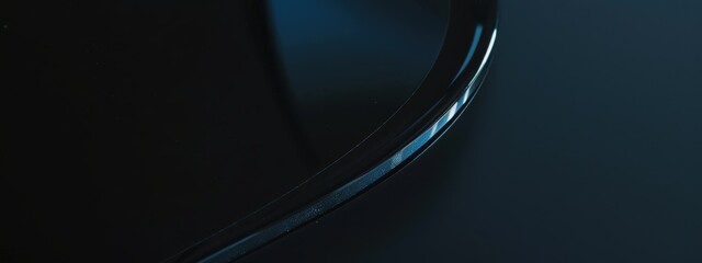 Obraz premium Website wallpaper, black background, decorated with blue.