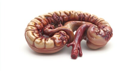 Obraz premium 3D Render of Human Small Intestine.