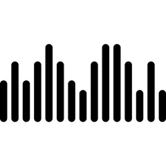 Radio Wave, Audio Technology, Music Sound Wave Icon