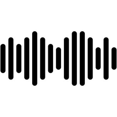 Radio Wave, Audio Technology, Music Sound Wave Icon