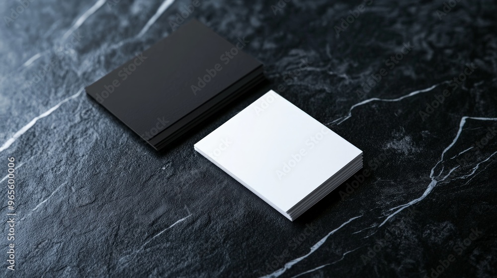 Poster black and white minimalistic book covers on a dark textured surface, emphasizing simplicity and eleg
