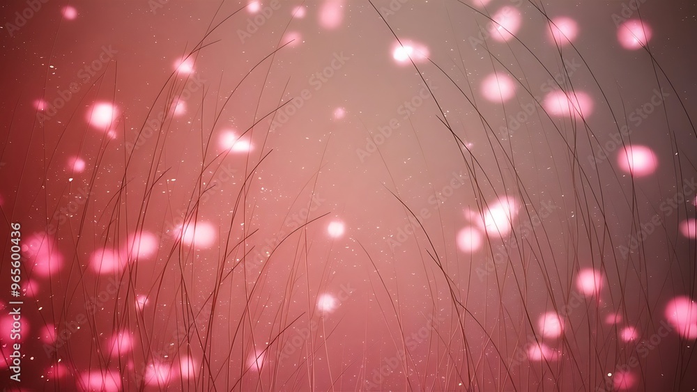 Sticker Background of spots of pink lights