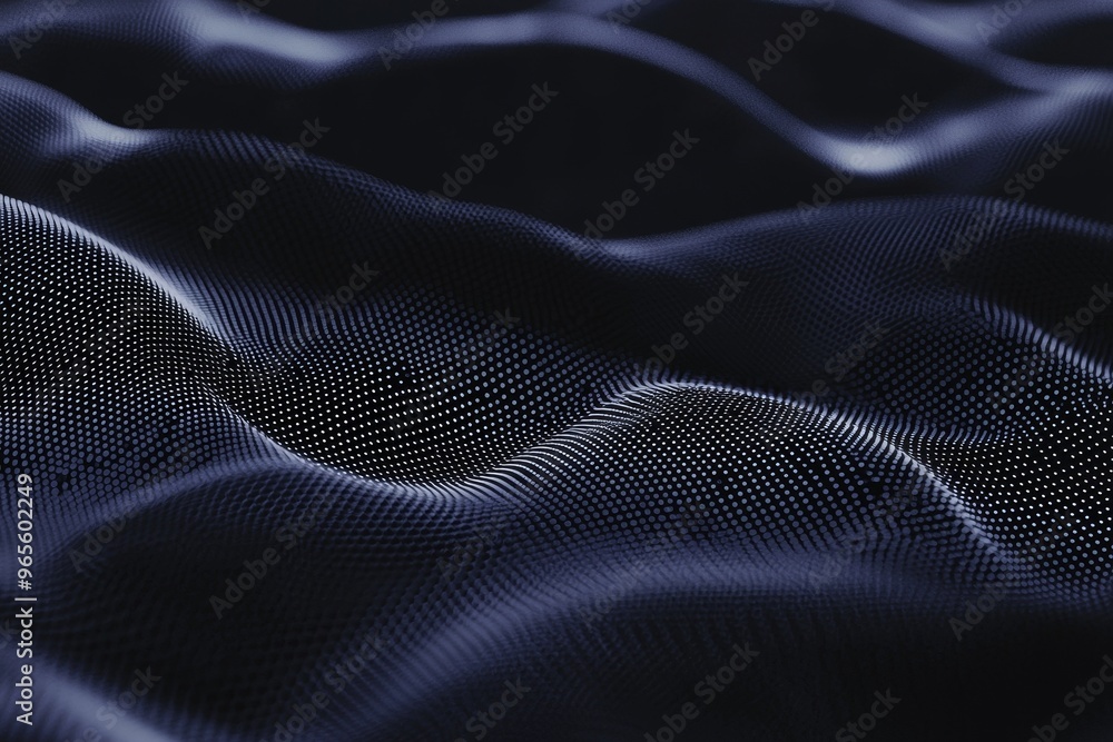 Poster an abstract background with digital dots and colorful bokeh. graphic art design. generative stock