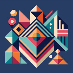 Obraz premium Abstract Geometric Shapes – Modern, minimal designs.