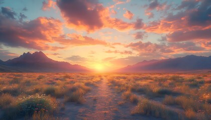 Background of the Arizona desert landscape