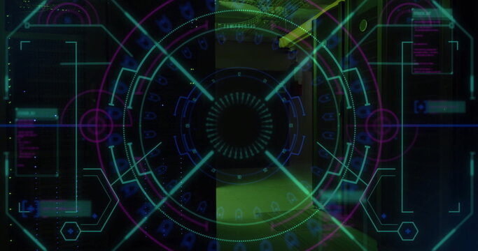 Image of scope scanning and digital data processing over computer servers