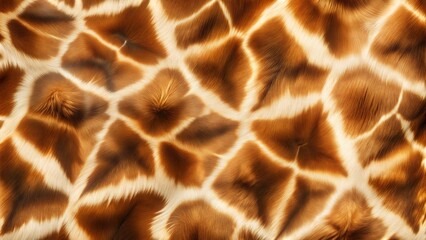 Giraffe skin pattern, exotic and vibrant, showcasing unique textures and colors, against a natural background with copy space