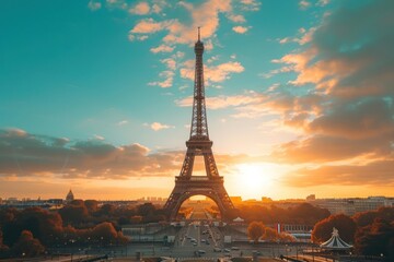 Fototapeta premium Eiffel tower architecture building landmark.