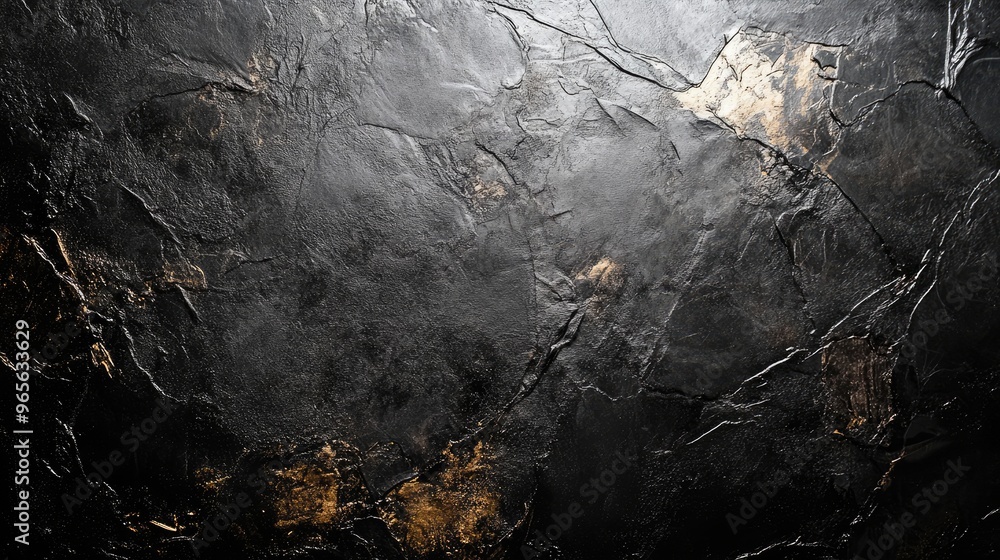 Poster dark textured background with gold. a dramatic backdrop for showcasing products or adding visual int