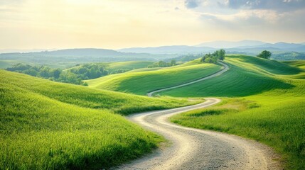 Serene Countryside Road
