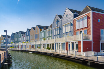 Obraz premium rainbow houses in the Netherlands