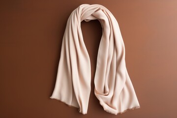 Scarf brown studio shot outerwear.