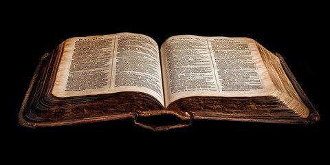 Obraz premium Bible opened to the Psalms